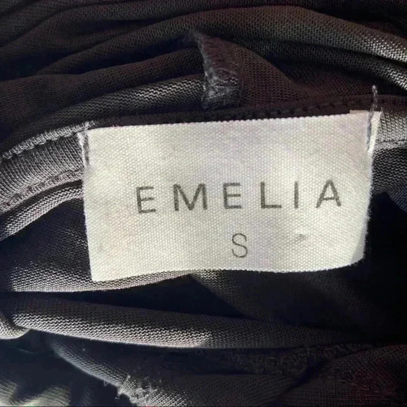 Emelia Gray Faux Wrap Open Back Hoodie Sweatshirt - Picture 12 of 13